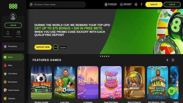 888Casino casino screenshot